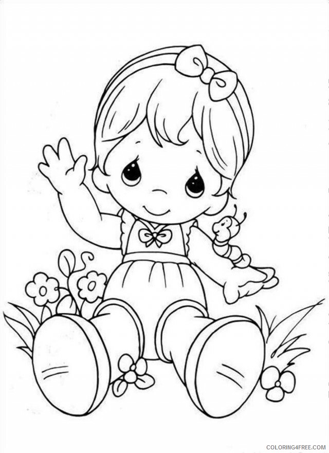 Precious Moments Coloring Pages Precious Moments Baby Printable 2021 4741 Coloring4free