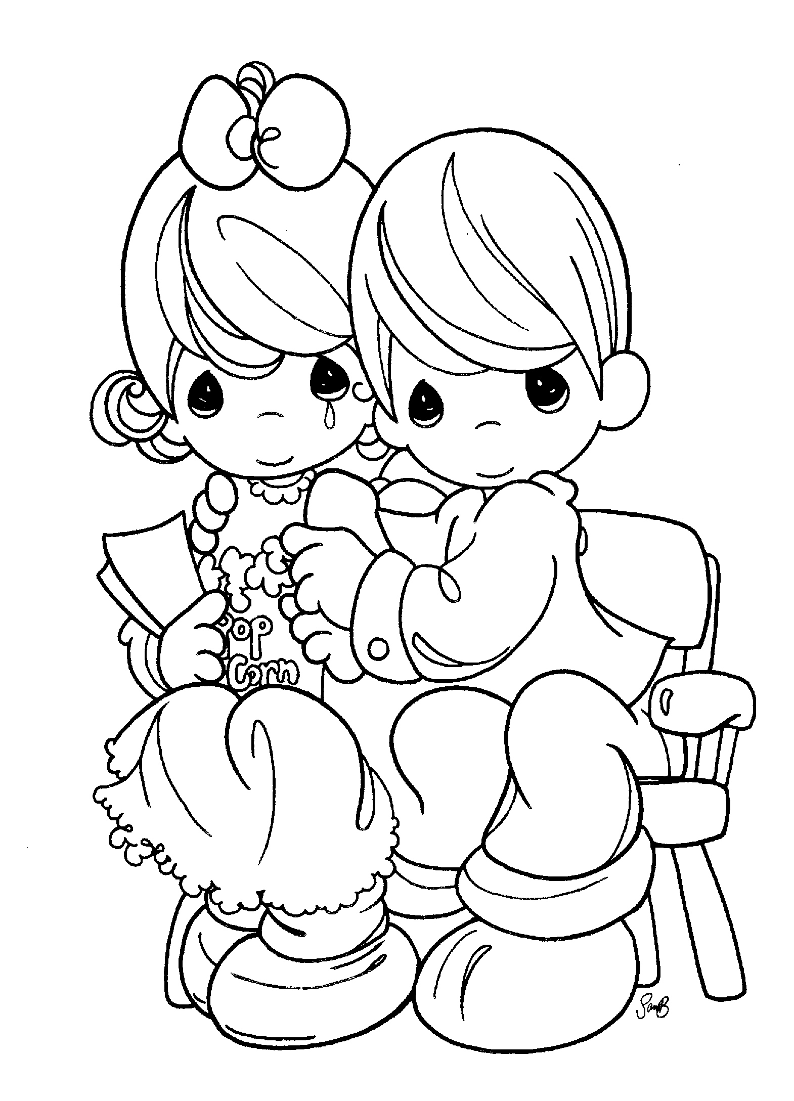 Precious Moments Coloring Pages Precious Moments Free Printable 2021 4742 Coloring4free
