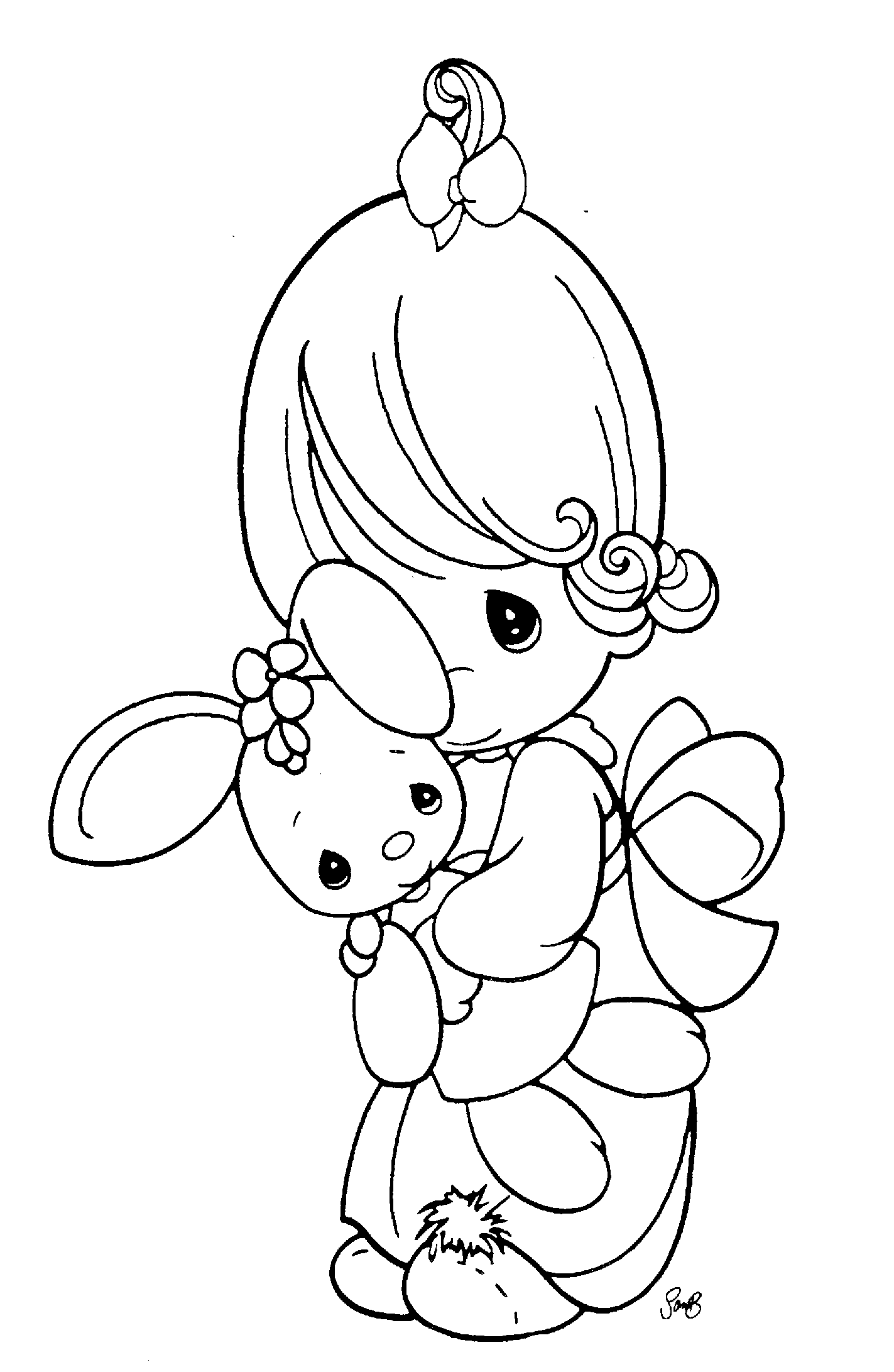 Precious Moments Coloring Pages Precious Moments To Print 2 Printable 2021 4748 Coloring4free