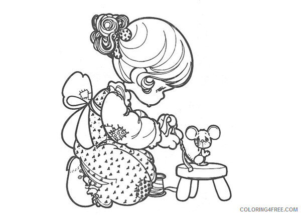 Precious Moments Coloring Pages Precious moments 2 Printable 2021 4720 Coloring4free