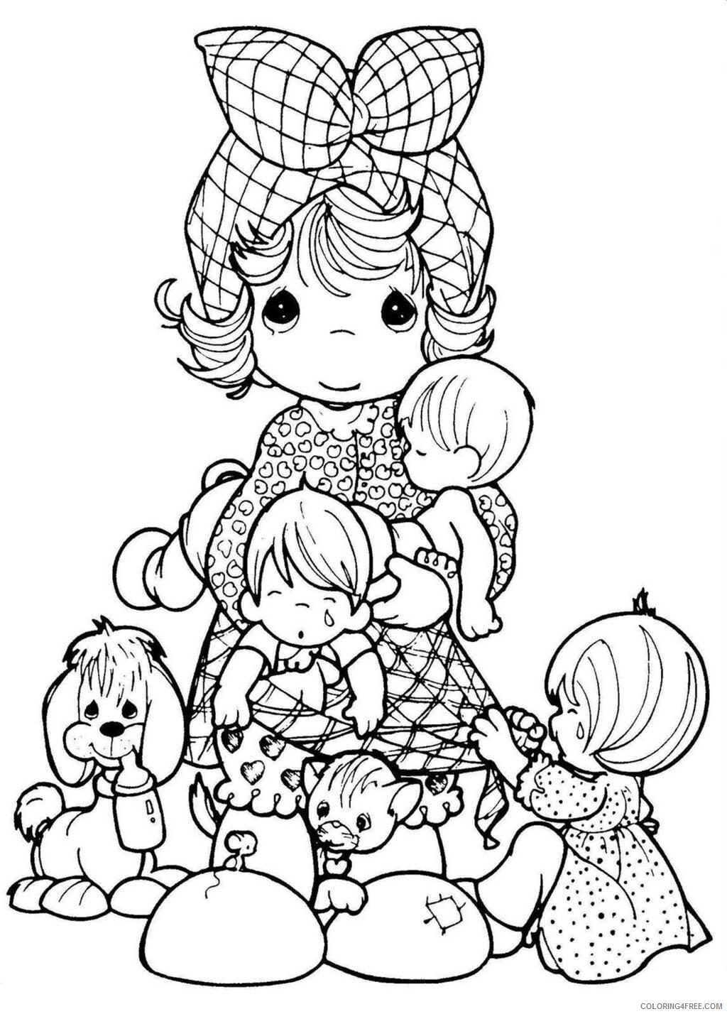 Precious Moments Coloring Pages picture inspirations free Printable 2021 4719 Coloring4free