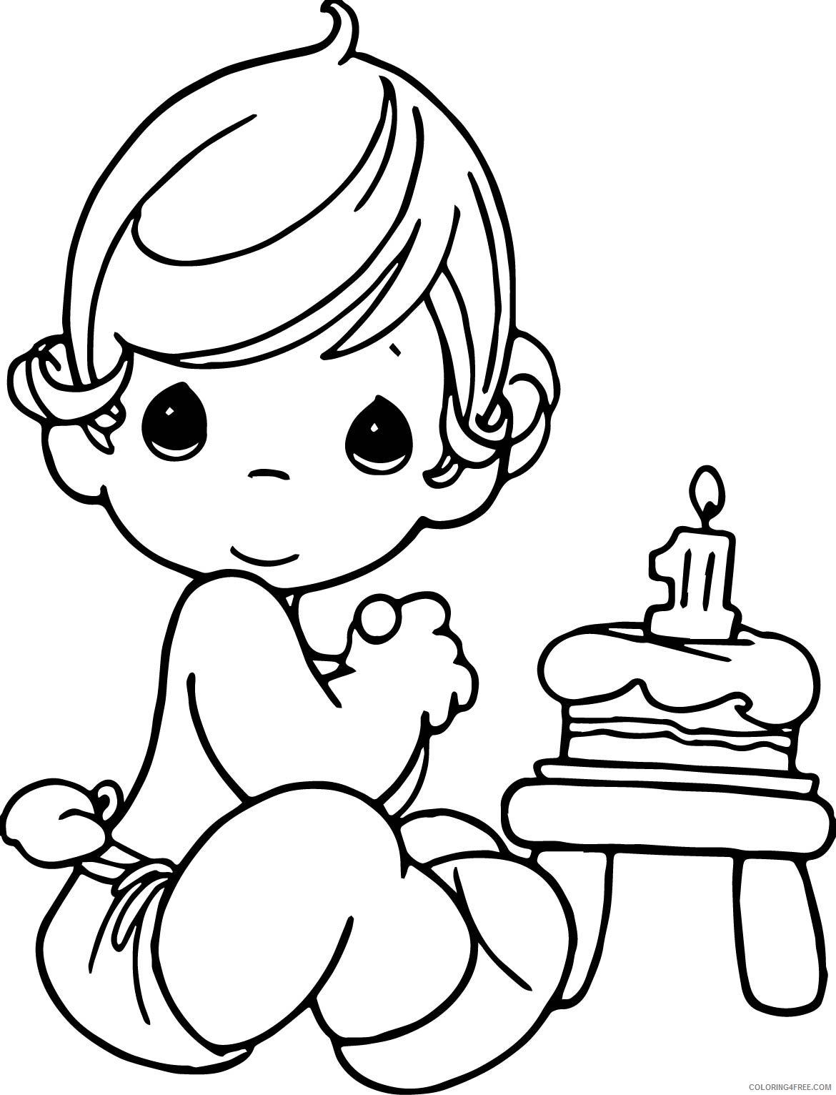 Precious Moments Coloring Pages precious moment Printable 2021 4712 Coloring4free