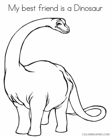 Preschool Animal Coloring Pages Dinosaur for Preschoolers Printable 2021 4845 Coloring4free