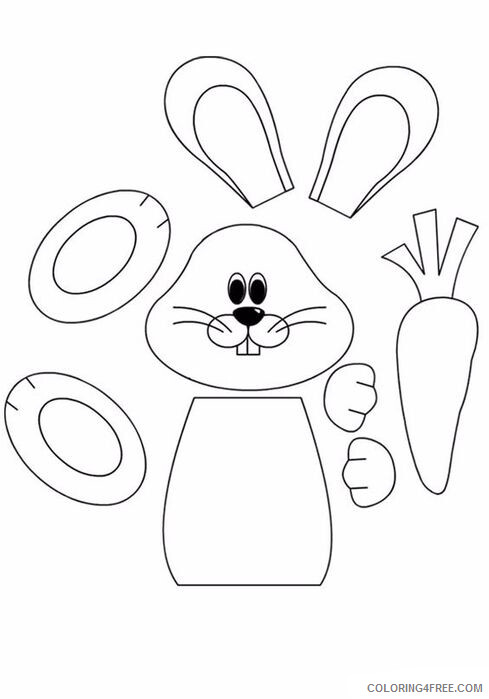 Preschool Animal Coloring Pages Easter Preschool Cut and Activity Printable 2021 Coloring4free