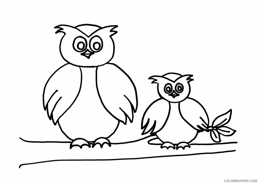 Preschool Animal Coloring Pages Owl Sheets for Preschoolers Printable 2021 4865 Coloring4free