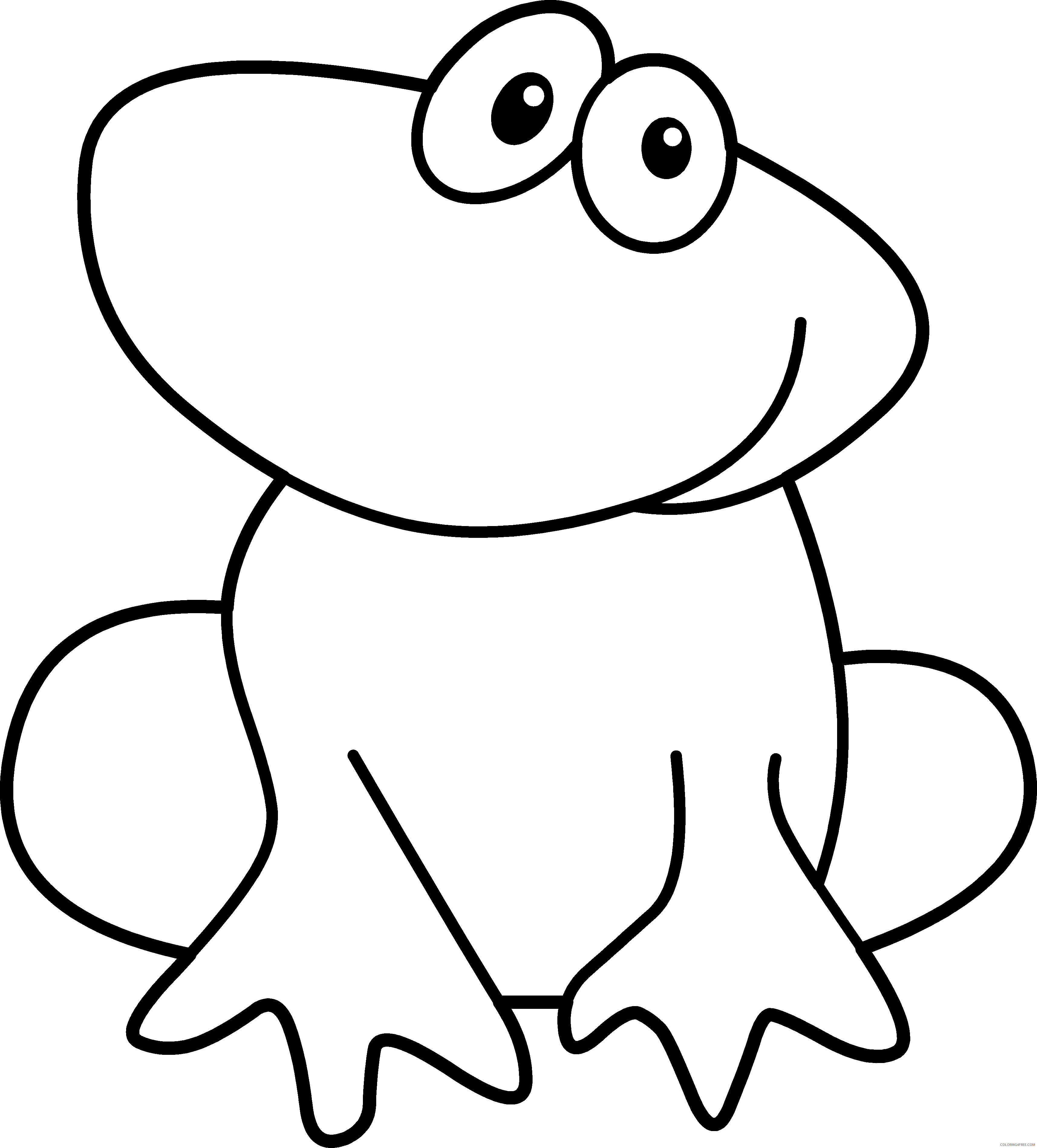 Preschool Animal Coloring Pages Preschool Frog Printable 2021 4870 Coloring4free