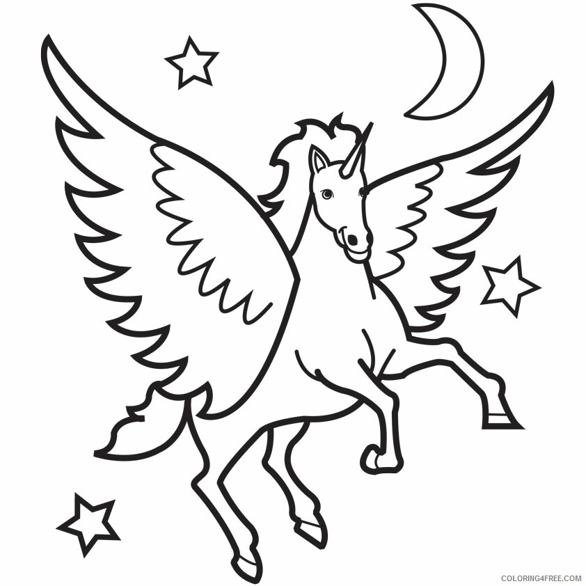 Preschool Animal Coloring Pages Unicorn Sheets for Preschoolers Printable 2021 Coloring4free