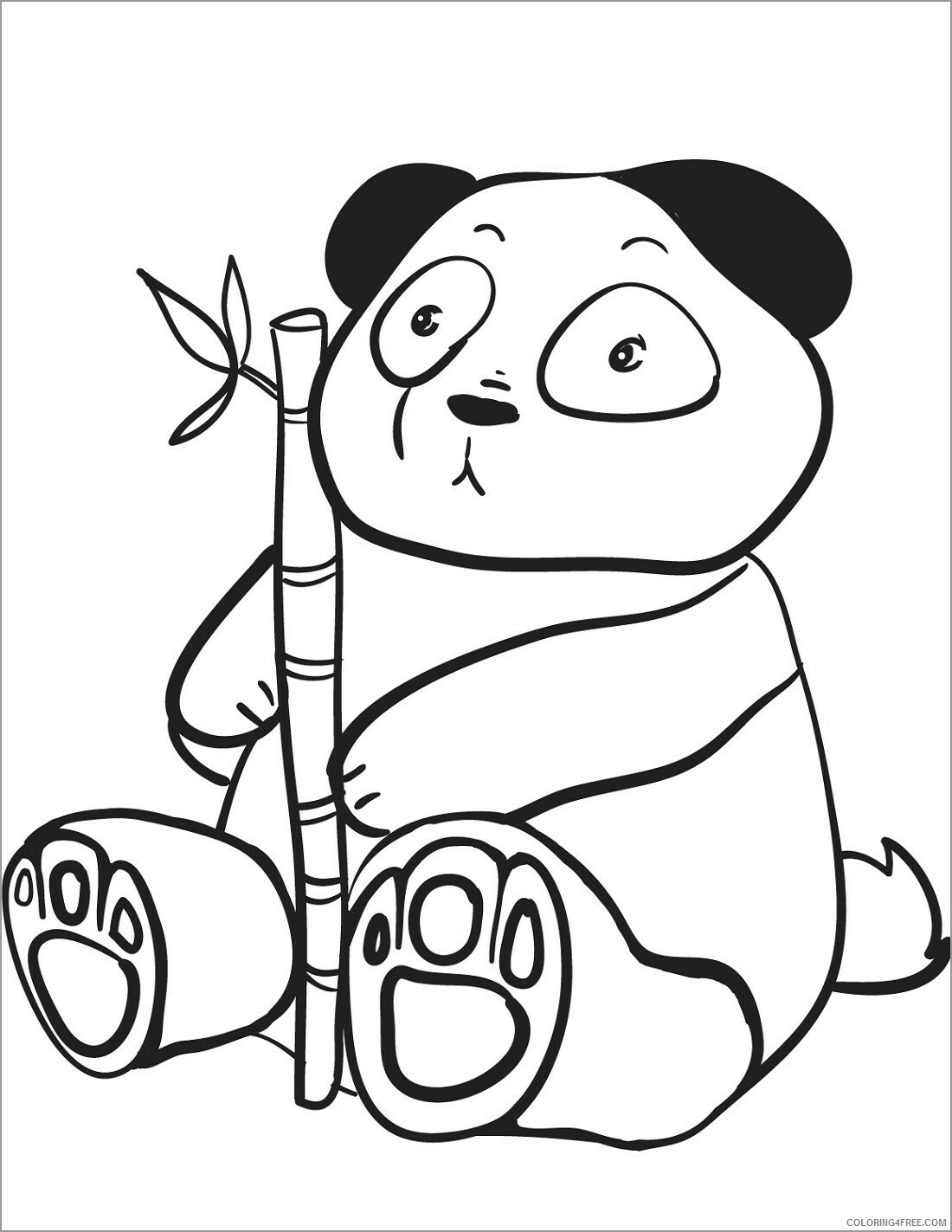 Preschool Animal Coloring Pages panda for preschool Printable 2021 4866 Coloring4free