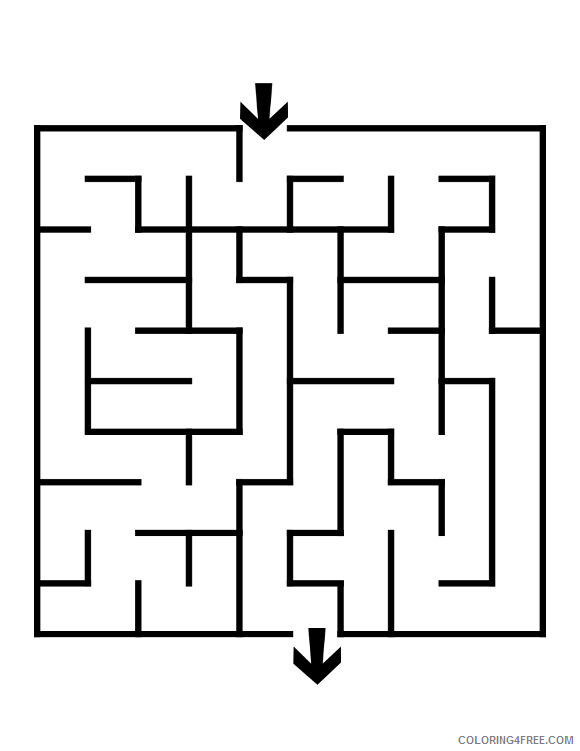 Preschool Coloring Pages Mazes for Preschoolers 1 Printable 2021 4789 Coloring4free