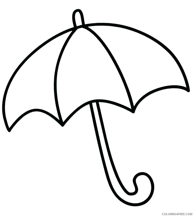 Get Coloring Page Of An Umbrella Pictures