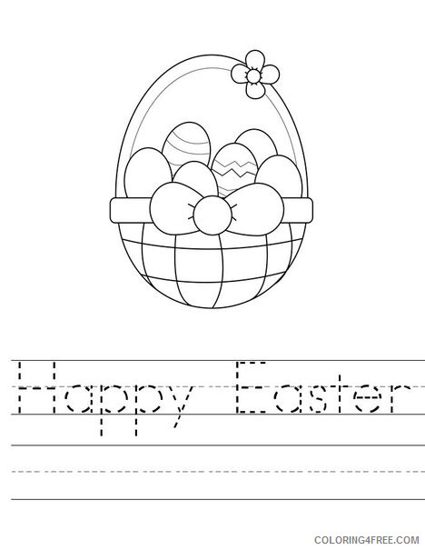 Preschool Worksheets Coloring Pages Easter Preschool Worksheets Printable 2021 4892 Coloring4free