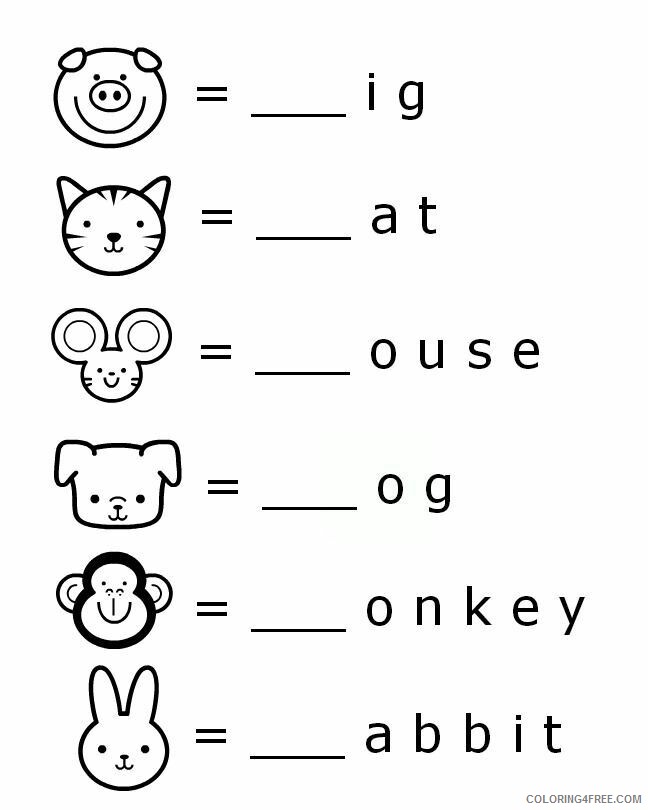 Preschool Worksheets Coloring Pages Preschool First Letter Printable 2021 Coloring4free