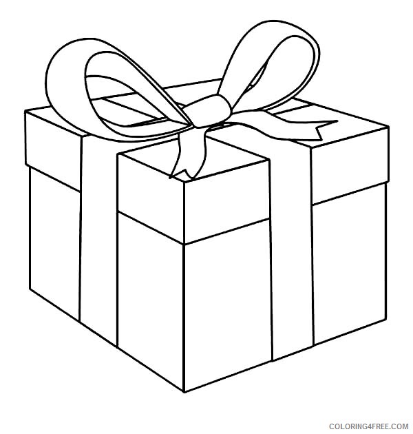 Present Coloring Pages Awesome Present Box Printable 2021 4925 Coloring4free