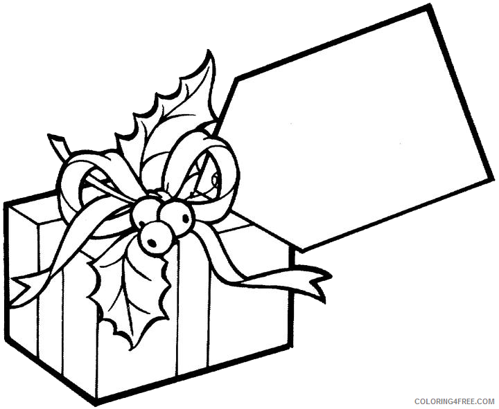 Present Coloring Pages Big Tag Present Printable 2021 4926 Coloring4free