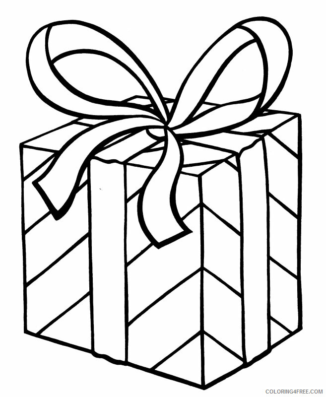 Present Coloring Pages Presents Printable 2021 4928 Coloring4free