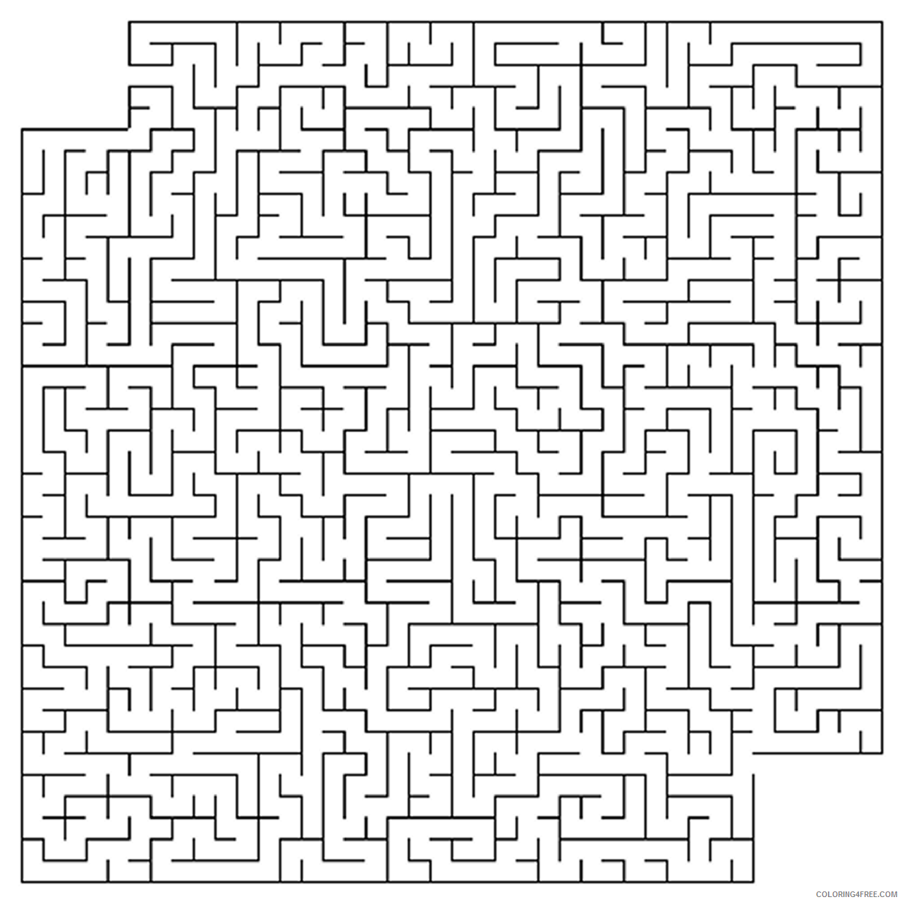 Puzzle Coloring Pages Hard Maze Puzzles Printable 2021 4958 Coloring4free