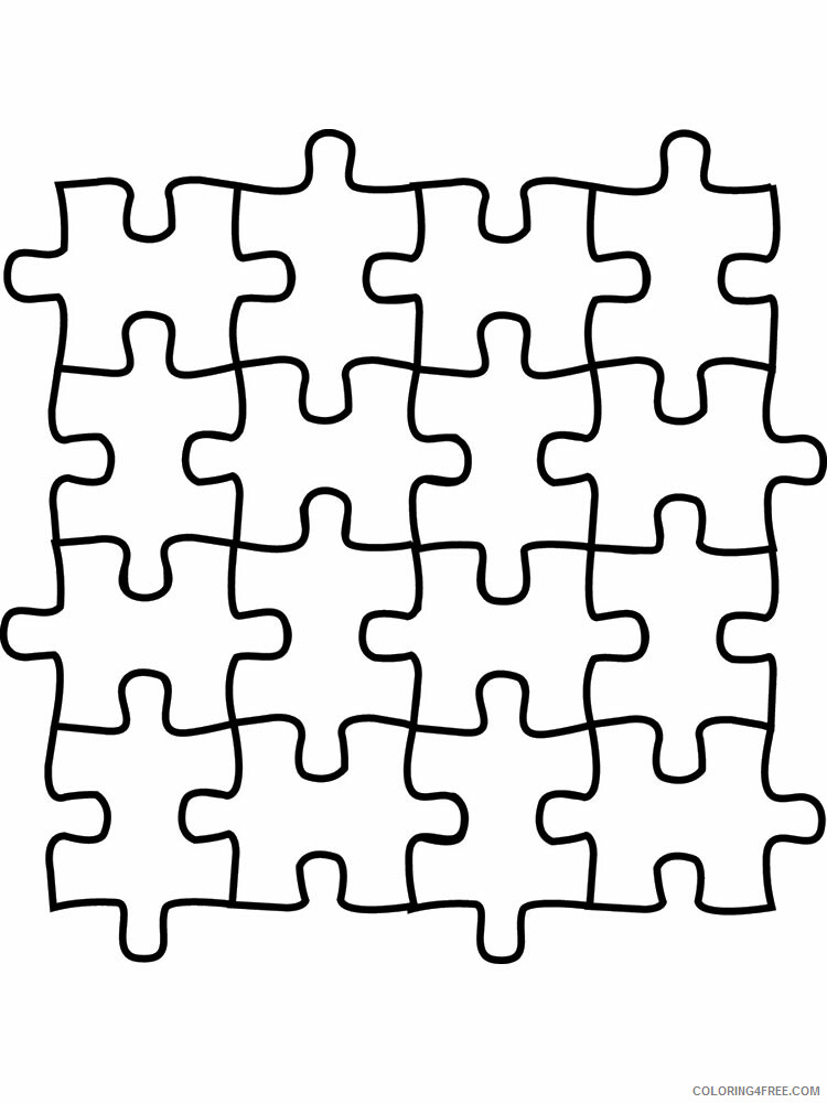 Puzzle Coloring Pages puzzle 13 Printable 2021 4967 Coloring4free