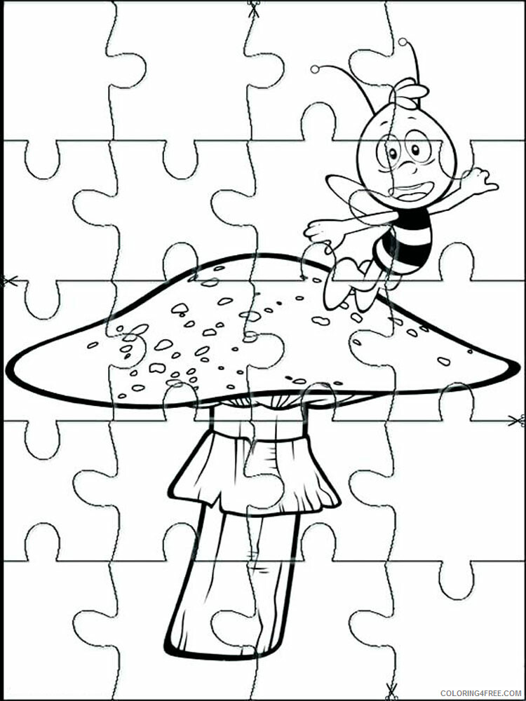 Puzzle Coloring Pages puzzle 4 Printable 2021 4970 Coloring4free