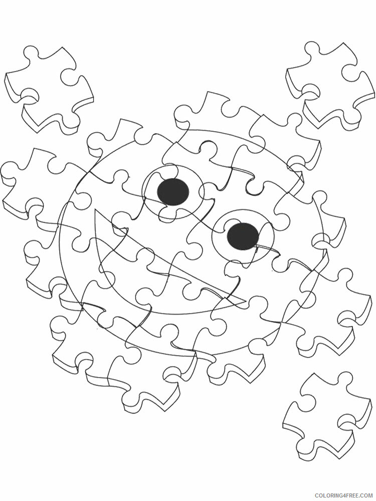 Puzzle Coloring Pages puzzle 5 Printable 2021 4971 Coloring4free