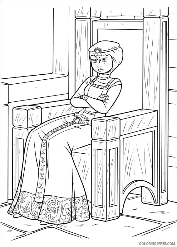 Queen Coloring Pages angry queen elinor Printable 2021 4983 Coloring4free