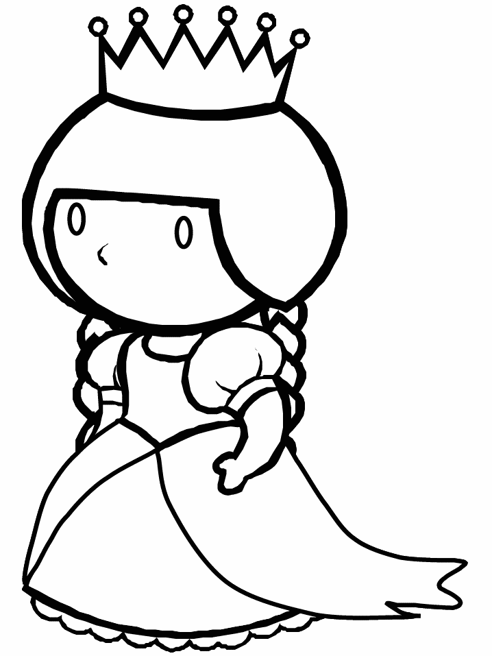 Queen Coloring Pages princess1 Printable 2021 4985 Coloring4free