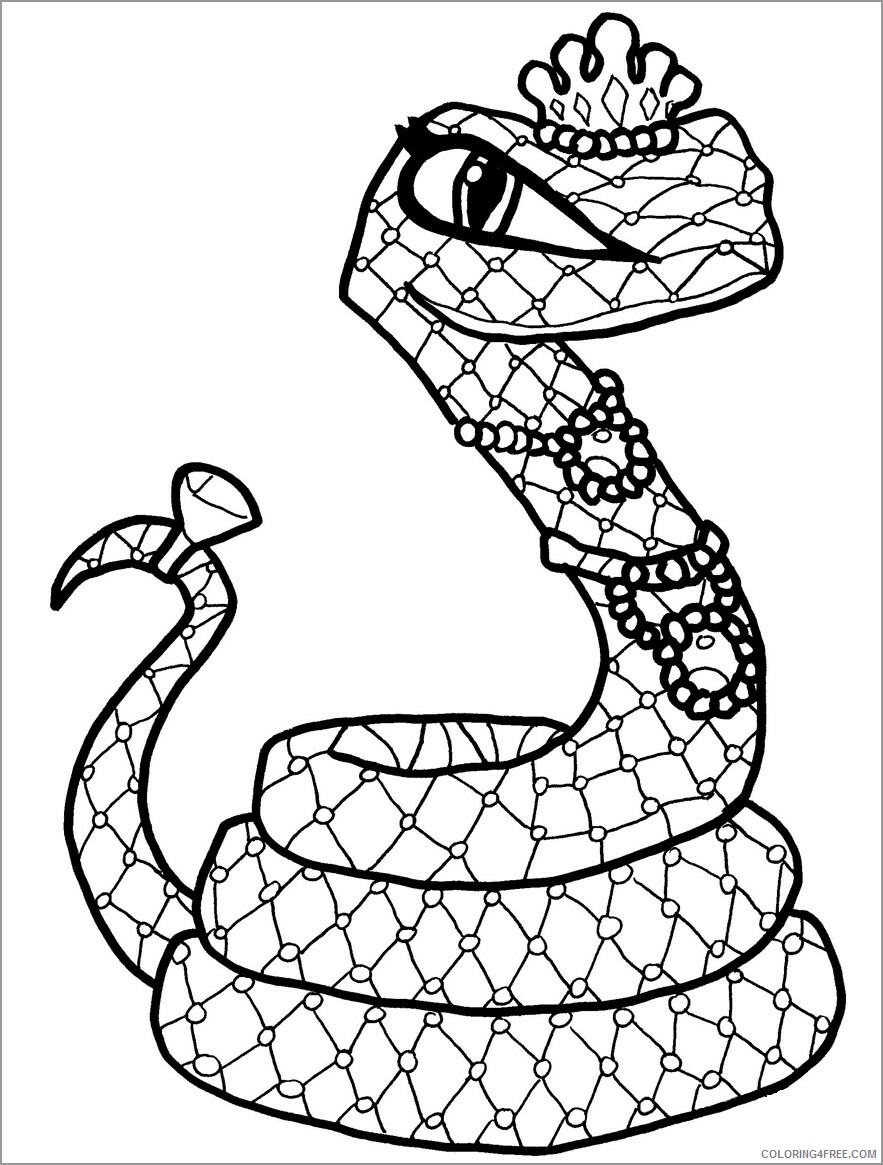 Queen Coloring Pages queen snake Printable 2021 4988 Coloring4free