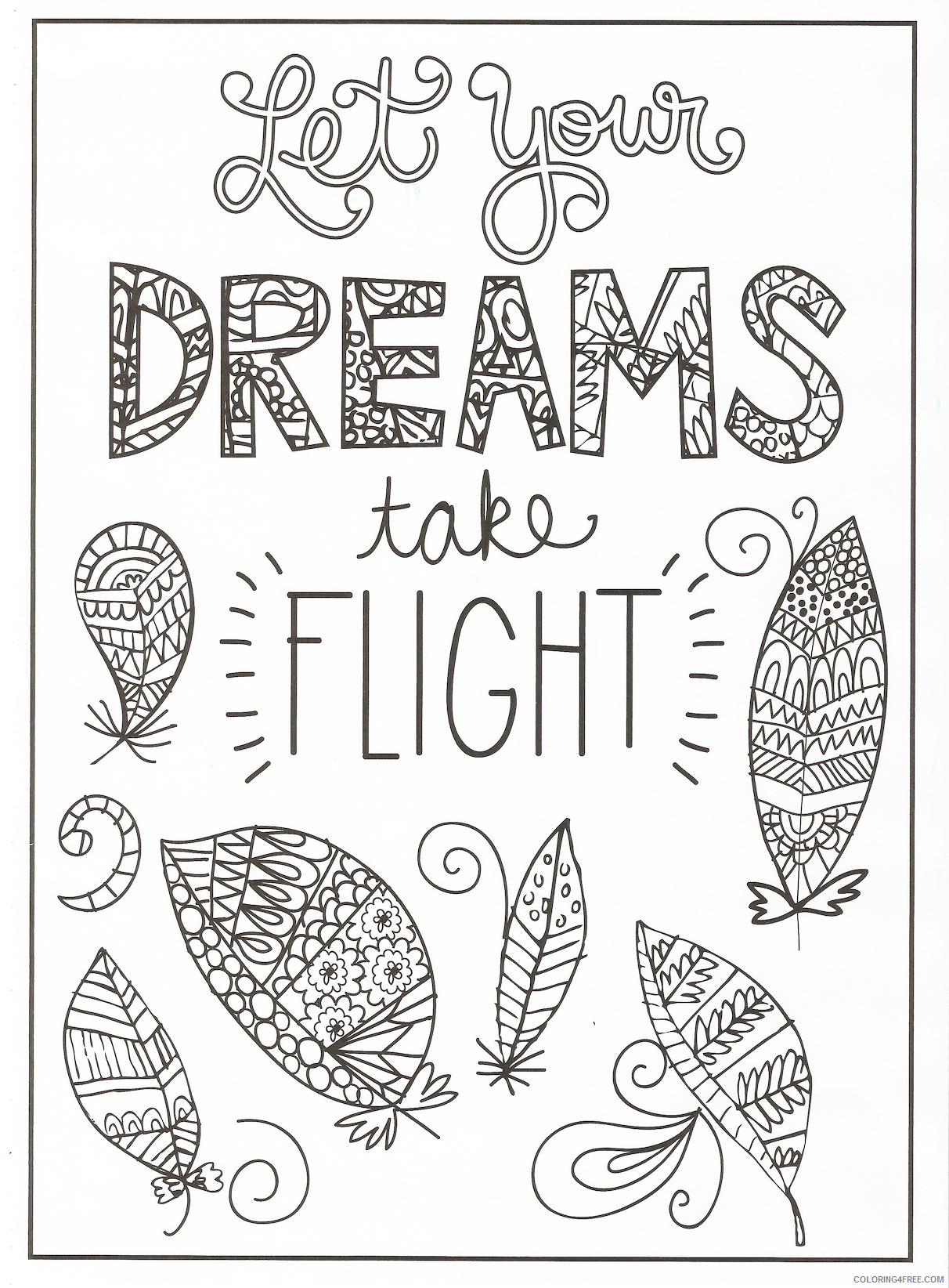 Quote Coloring Pages Quote Printable 2021 4997 Coloring4free