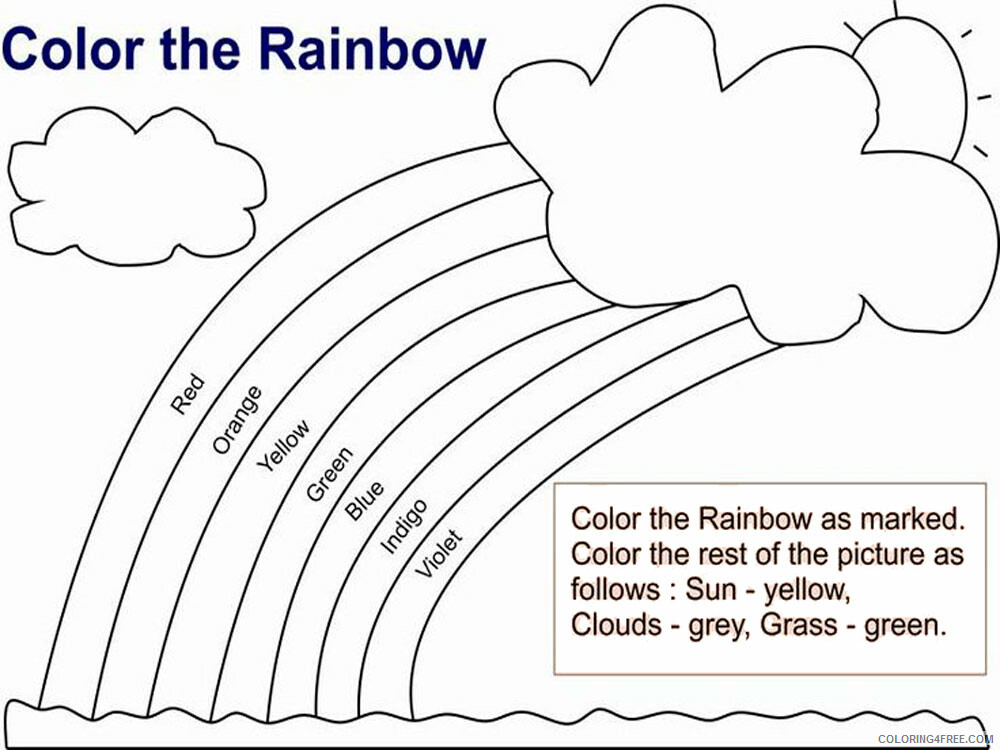 Rainbow Coloring Pages Learnings 14 Printable 2021 5011 Coloring4free