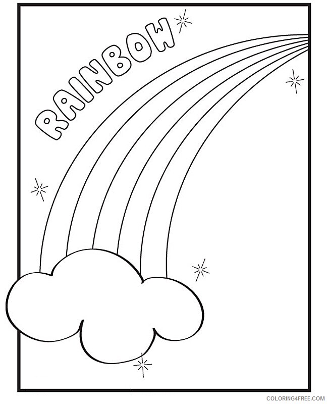 Rainbow Coloring Pages Pictures of Rainbow to Printable 2021 5015 Coloring4free