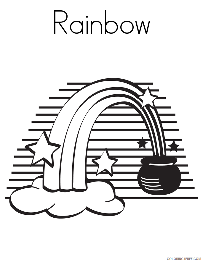 Rainbow Coloring Pages Rainbow Free 2 Printable 2021 5035 Coloring4free