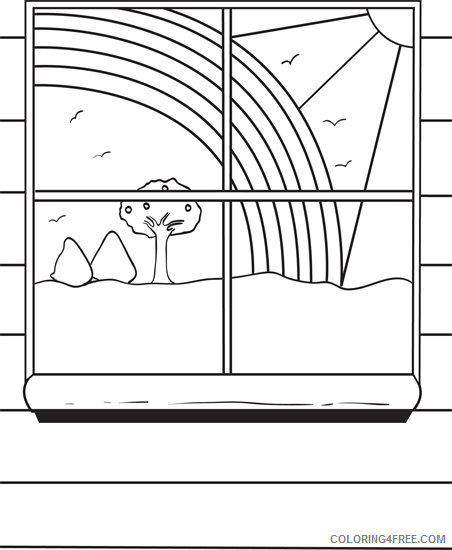 Rainbow Coloring Pages Rainbow For Kids Printable 2021 5031 Coloring4free.com  