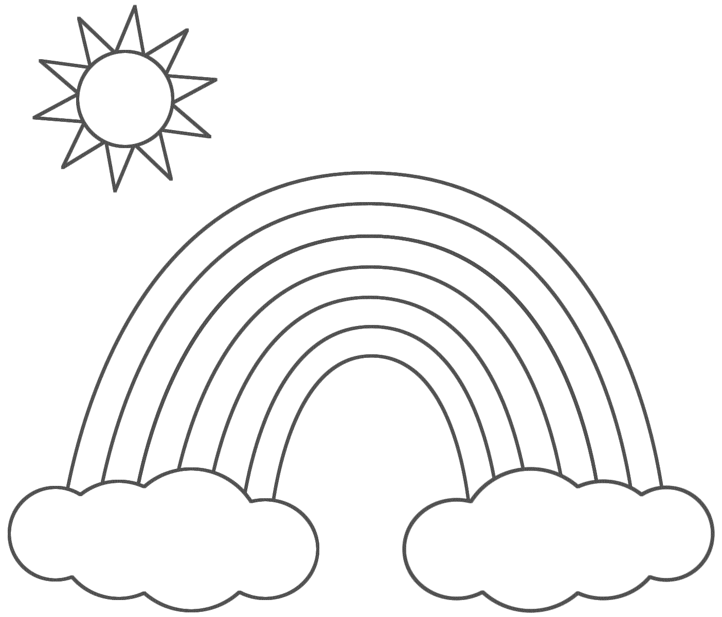Rainbow Coloring Pages Rainbow for Kids Printable 2021 5033 Coloring4free