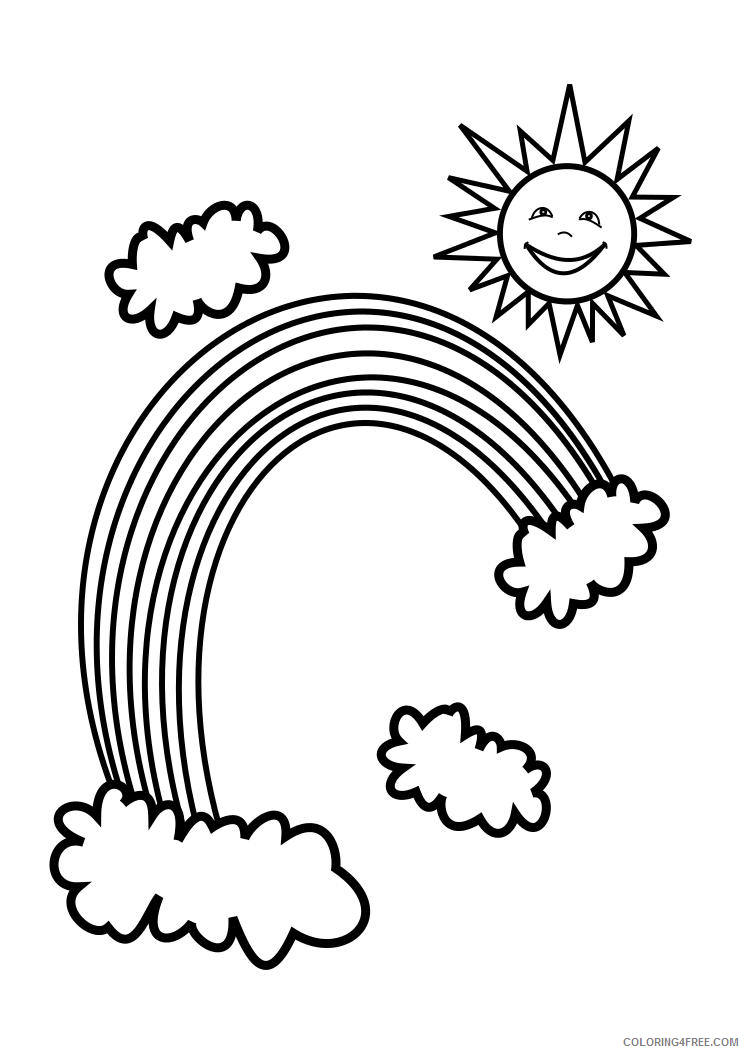 Rainbow Coloring Pages of Rainbow Printable 2021 5000 Coloring4free