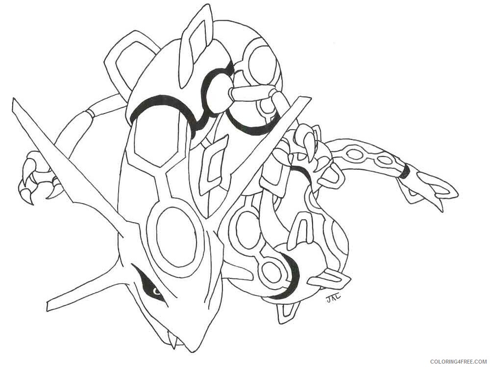 Rayquaza Coloring Pages rayquaza 5 Printable 2021 5063 Coloring4free