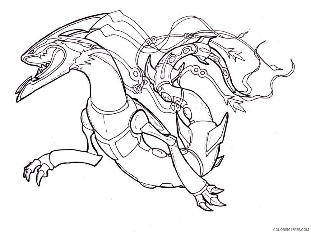 Rayquaza Coloring Pages rayquaza 9 Printable 2021 5065 Coloring4free