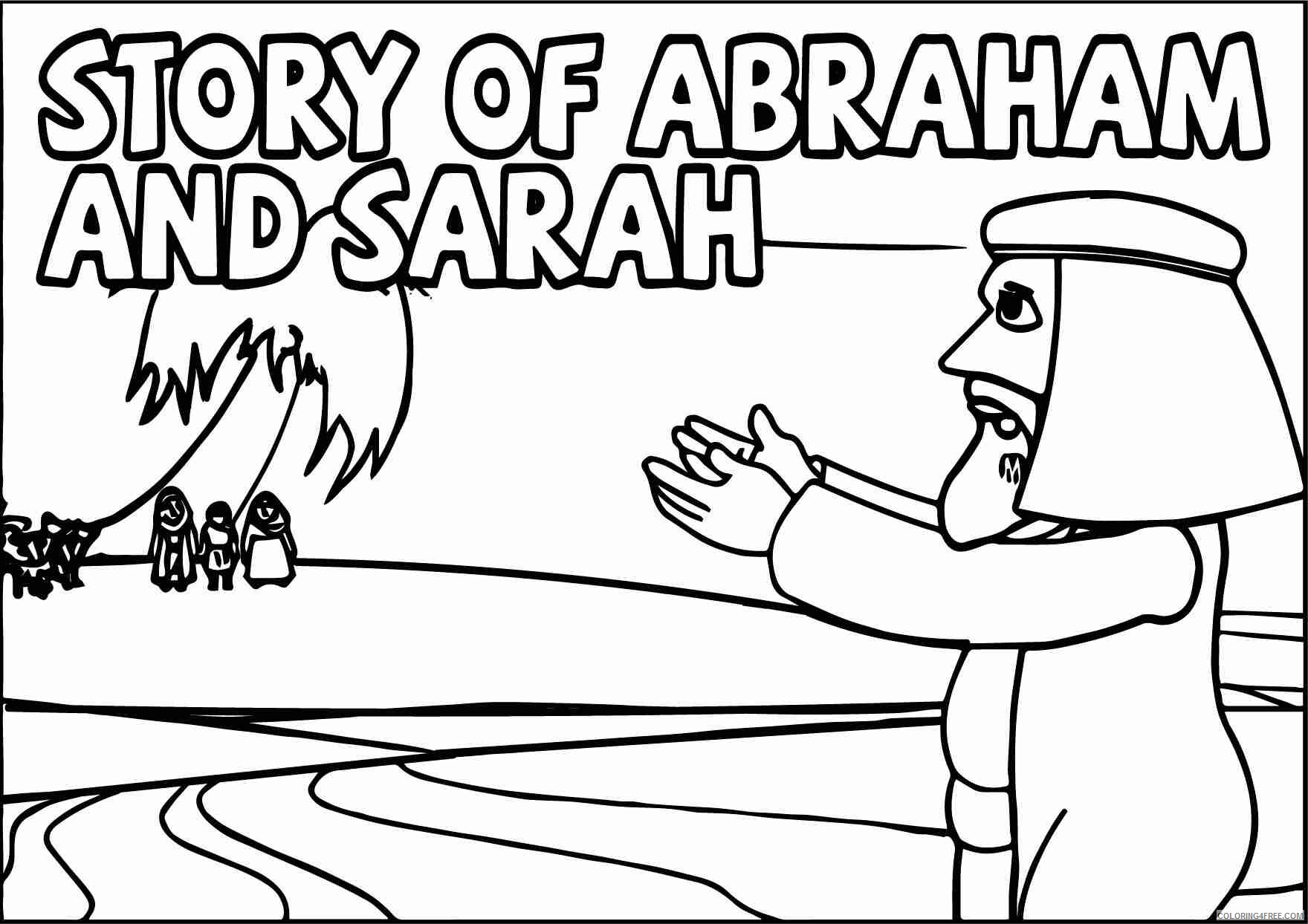 Religion Coloring Pages Bible Story of Abraham and Sarah Printable 2021 5067 Coloring4free