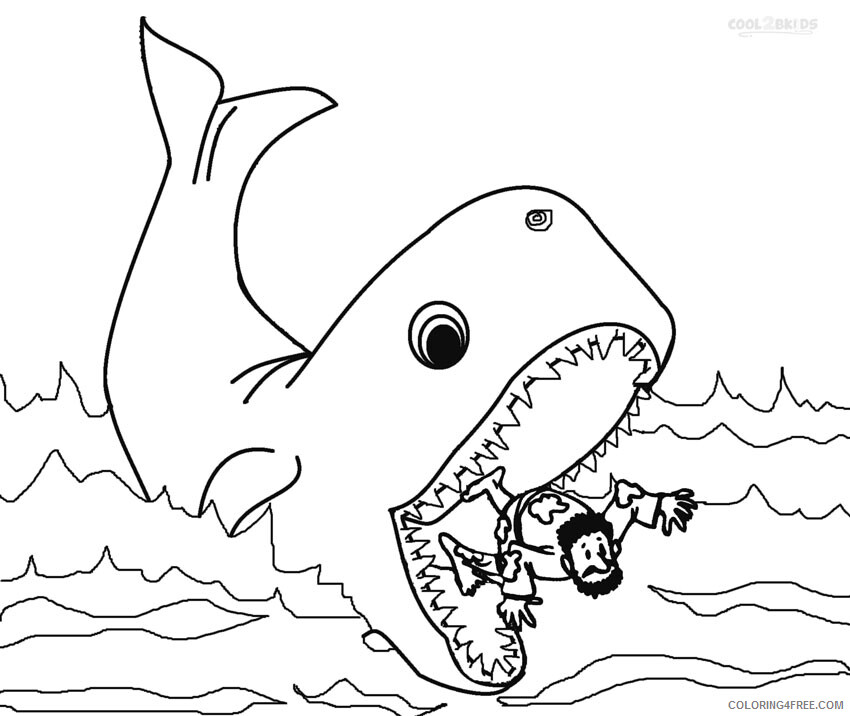 Religion Coloring Pages jonah and the whale for preschoolers Printable 2021 5071 Coloring4free