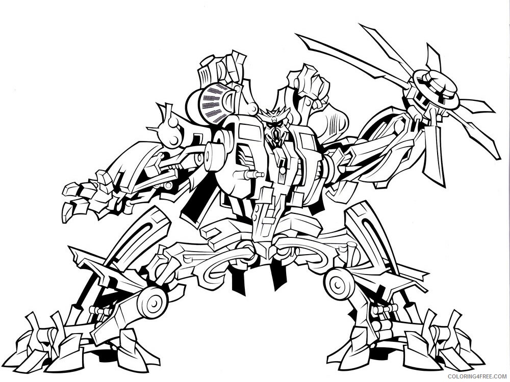 Robots and Transformers Coloring Pages for boys 17 Printable 2021 5088 Coloring4free