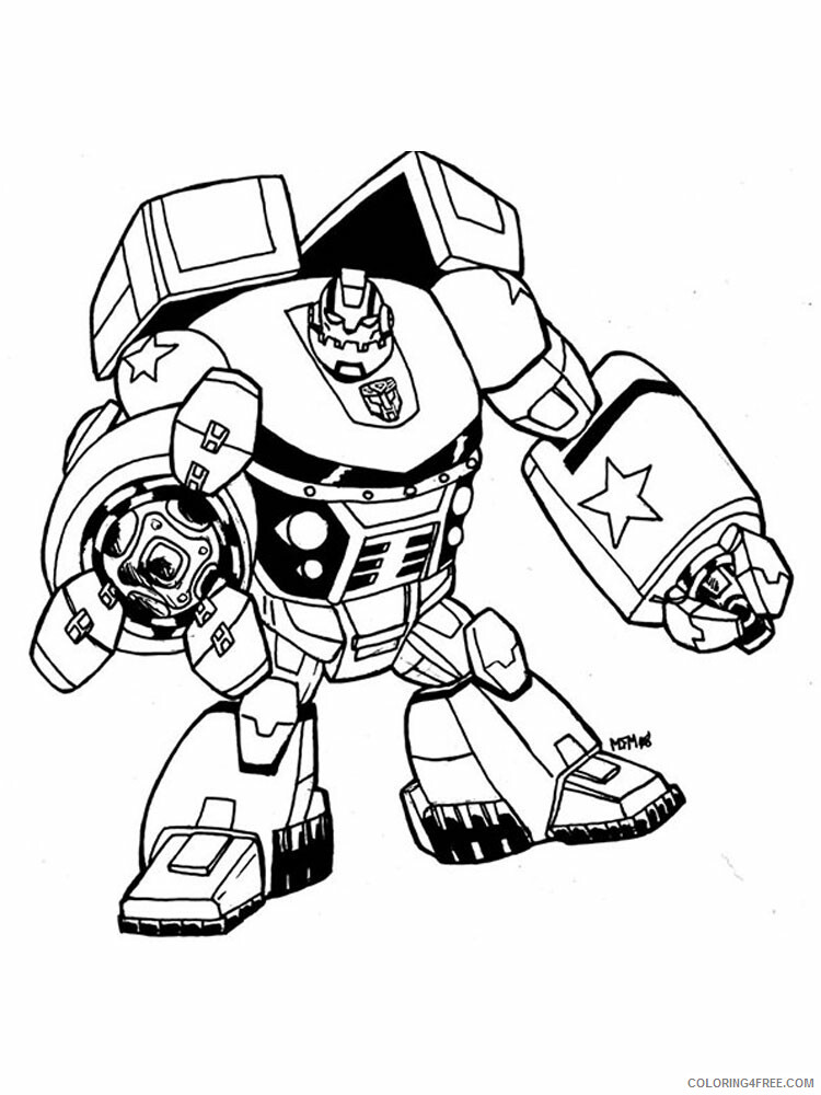 Robots and Transformers Coloring Pages for boys 20 Printable 2021 5091 Coloring4free