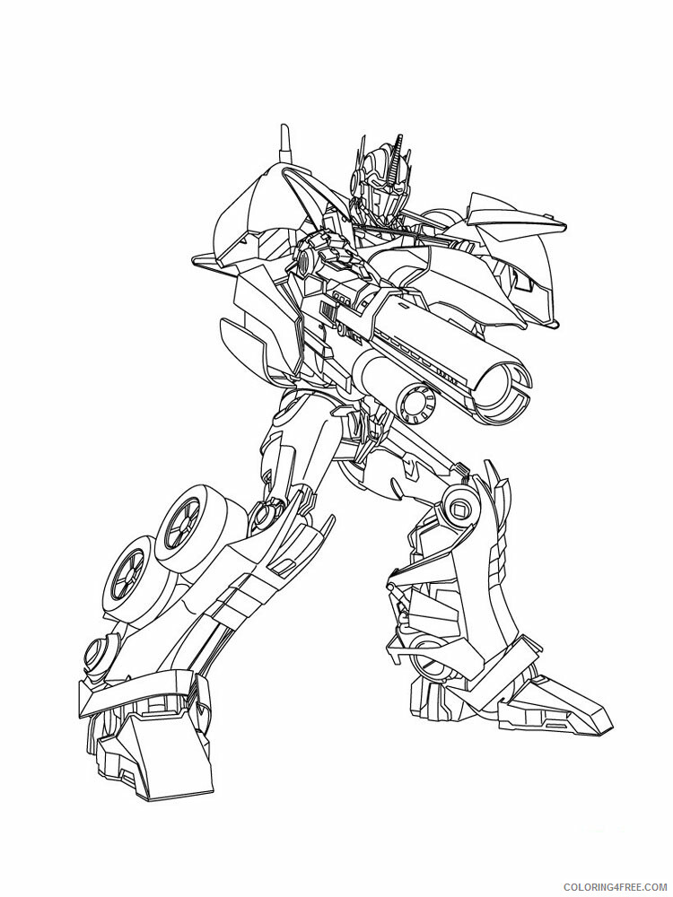 Robots and Transformers Coloring Pages for boys 4 Printable 2021 5093 Coloring4free