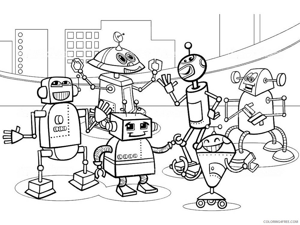 Robots and Transformers Coloring Pages for boys 5 Printable 2021 5094 Coloring4free