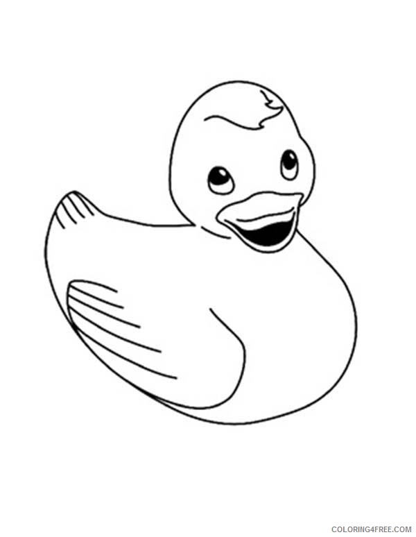 Rubber Duck Coloring Pages Cute Rubber Duck Printable 2021 5131 Coloring4free