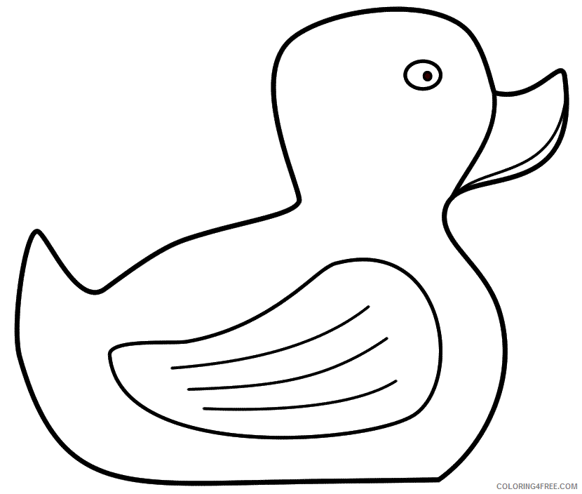 Rubber Duck Coloring Pages Rubber Duck Printable 2021 5134 Coloring4free