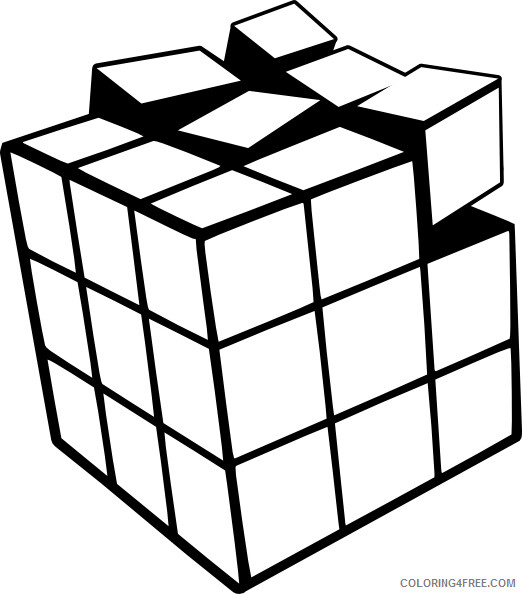 Rubiks Cube Coloring Pages Printable Rubiks Cube Printable 2021 5142 Coloring4free