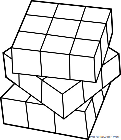 Rubiks Cube Coloring Pages Rubiks Cube Printable 2021 5143 Coloring4free