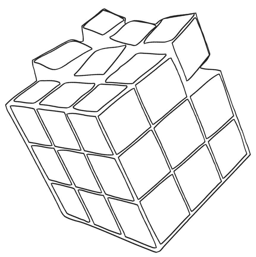 Rubiks Cube Coloring Pages Rubiks Cube Printable 2021 5147 Coloring4free