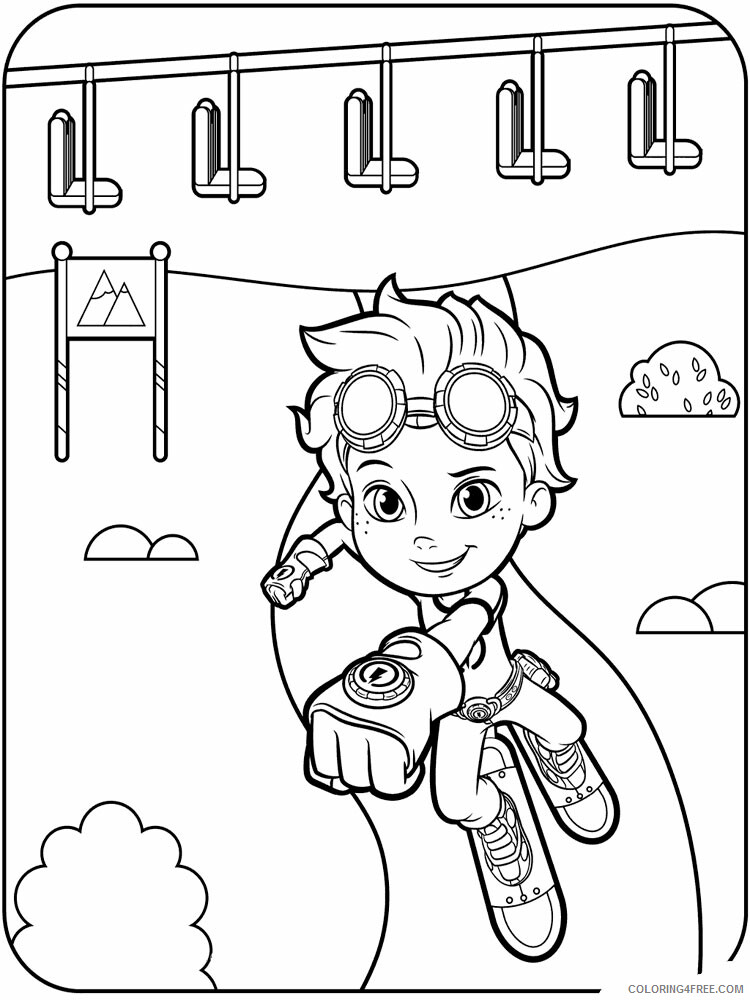 Rusty Rivets Coloring Pages Rusty Rivets 4 Printable 2021 5155 Coloring4free
