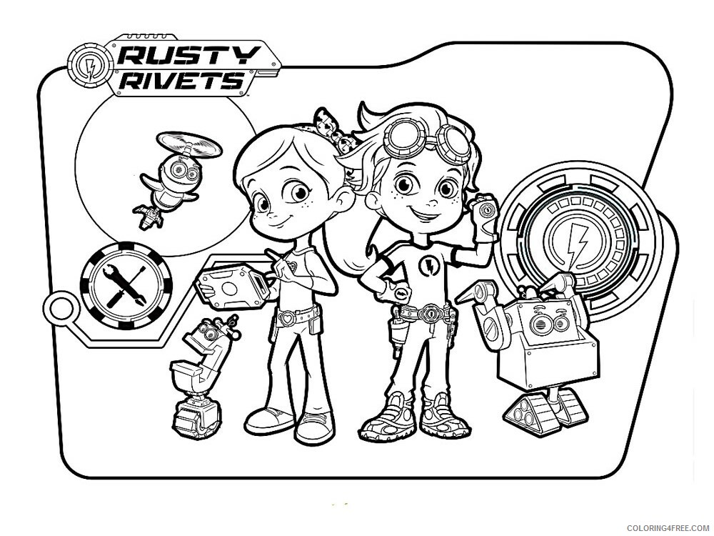 Rusty Rivets Coloring Pages Rusty Rivets 7 Printable 2021 5158 Coloring4free
