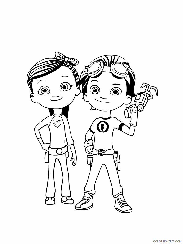 Rusty Rivets Coloring Pages Rusty Rivets 8 Printable 2021 5159 Coloring4free