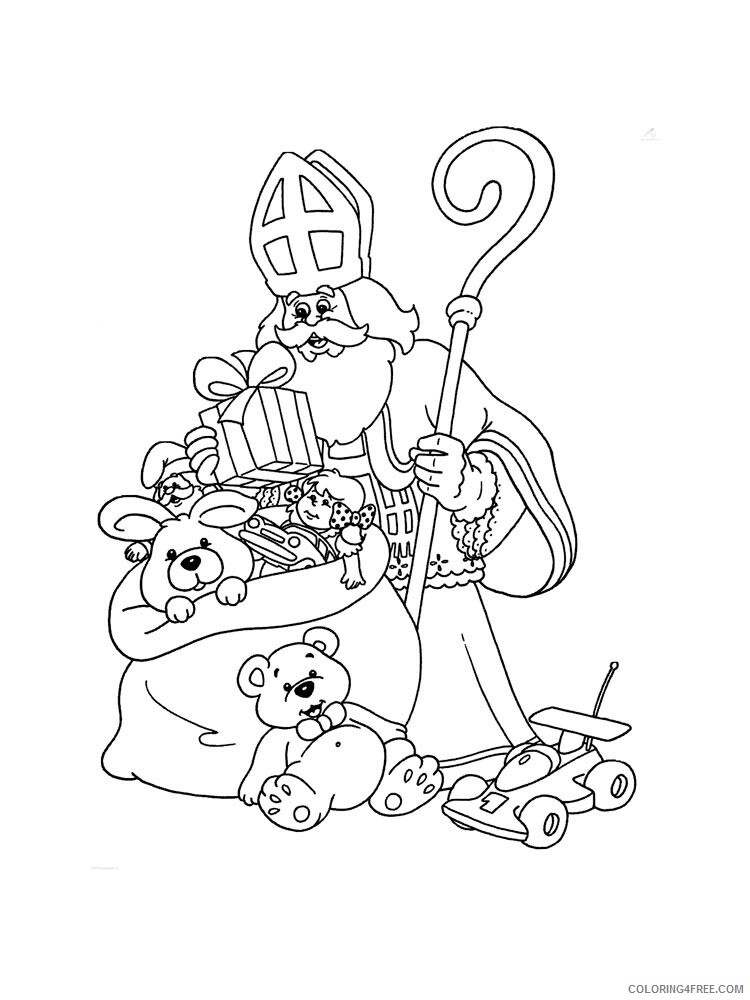 Saint Nicholas Coloring Pages Saint Nicholas 1 Printable 2021 5161 Coloring4free